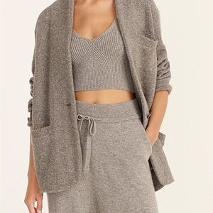 J. Crew Heather Gray Cocoon Sweater.